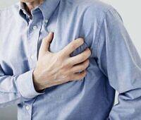 Man clutching chest, highlighting heart risks associated with mixing Viagra and cocaine.